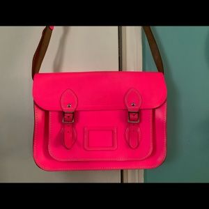 Hot pink Cambridge Satchel Company bag